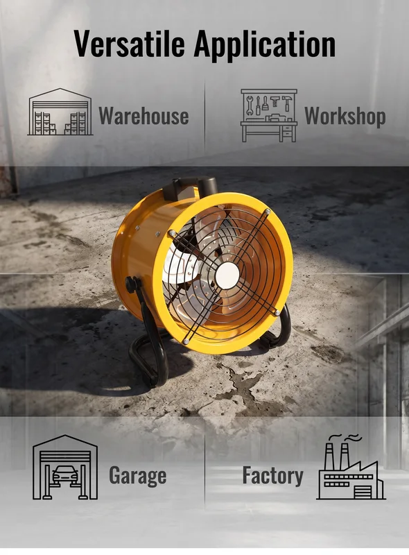 Industrial Axial Blower, 110 V, Electric - view 6