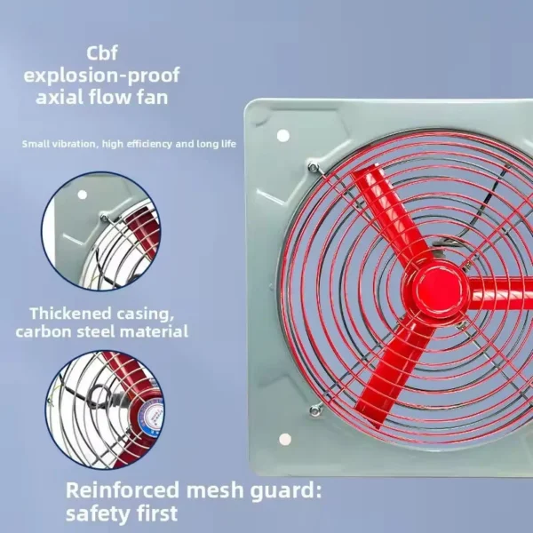 Industrial Axial Exhaust Fan, 380V, Electric - view 4