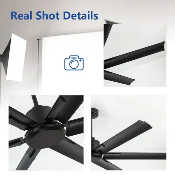 Industrial Ceiling Fan, Aluminum, BLDC - view 4