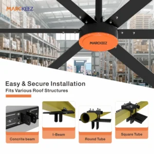 Industrial Ceiling Fanpowerful, 4.3m, HVLS