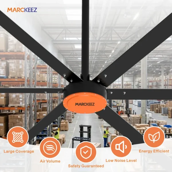 Industrial Ceiling Fanpowerful, 4.3m, HVLS - view 2
