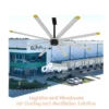 Industrial Ceiling Hvls Fan, 110V, 13600m³ - view 6