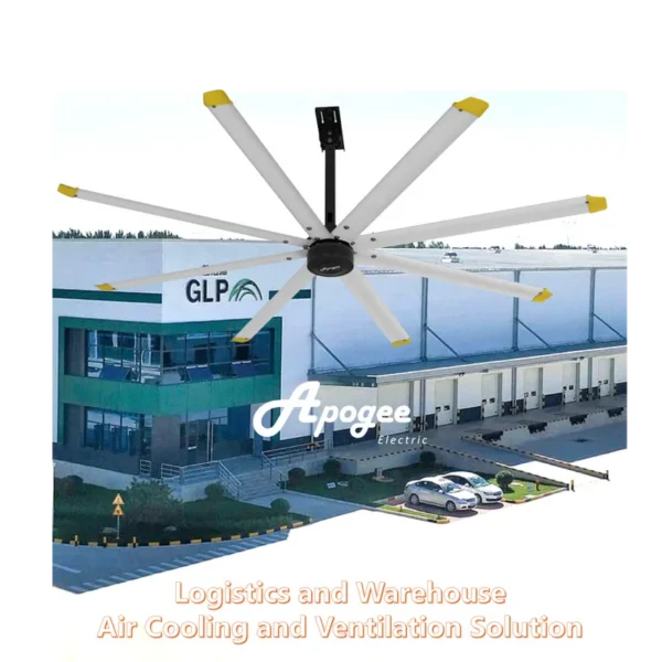 Industrial Ceiling Hvls Fan, 110V, 13600m³ - view 6