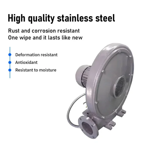 Industrial Centrifugal Air Blower, 220 V, Stainless Steel - view 3