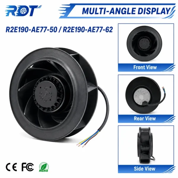 Industrial Centrifugal Cooling Blower, 230 V, Corded Electric - view 6
