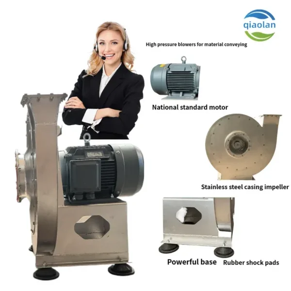Industrial Centrifugal Exhaust Fan, Stainless, Steel - view 2
