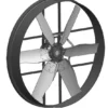 Industrial Circulation Axial Fan, Brushless, Aluminum, IP55