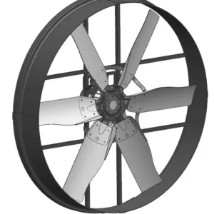 Industrial Circulation Axial Fan, Brushless, Aluminum, IP55