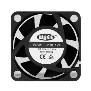 Industrial Cooling Axial Fan, 30x30x10mm, 5V/12V, Brushless