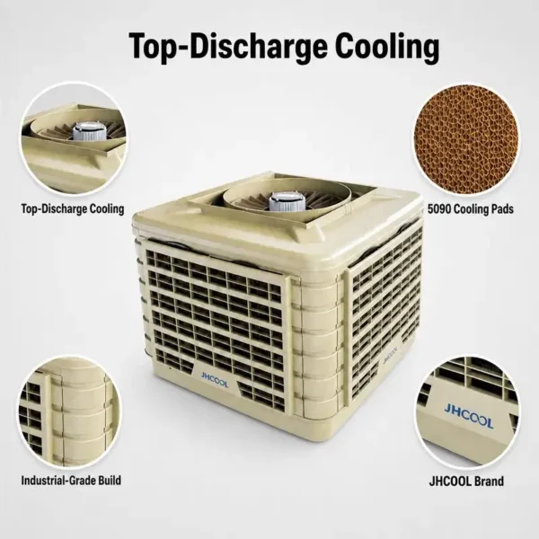 Industrial Desert Air Cooler, JHCOOL, 18000, M3/h, Inverter - view 3
