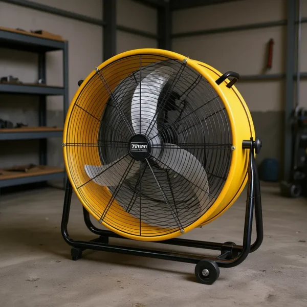 Industrial Drum Fan, Electric, Metal - view 2