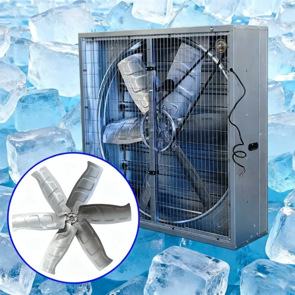 Industrial Exhaust Fan, 220 V, Galvanized - view 2