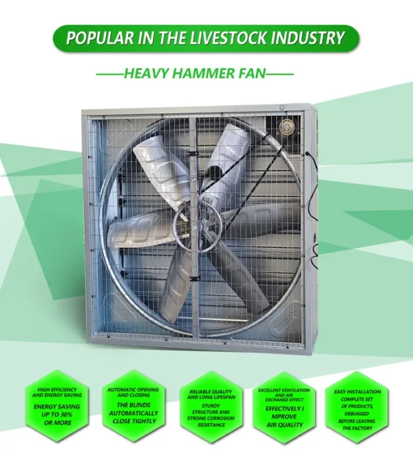 Industrial Exhaust Fan, 220 V, Galvanized - view 5