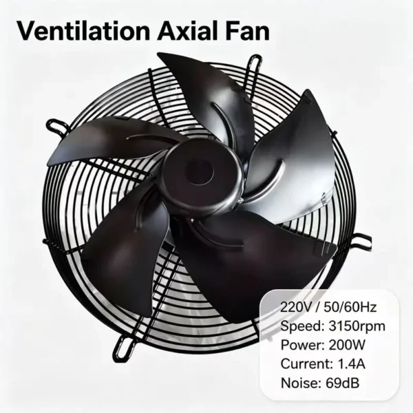 Industrial Exhaust Fan, A3P250-EC092-040, 220V, 50/60Hz - view 2