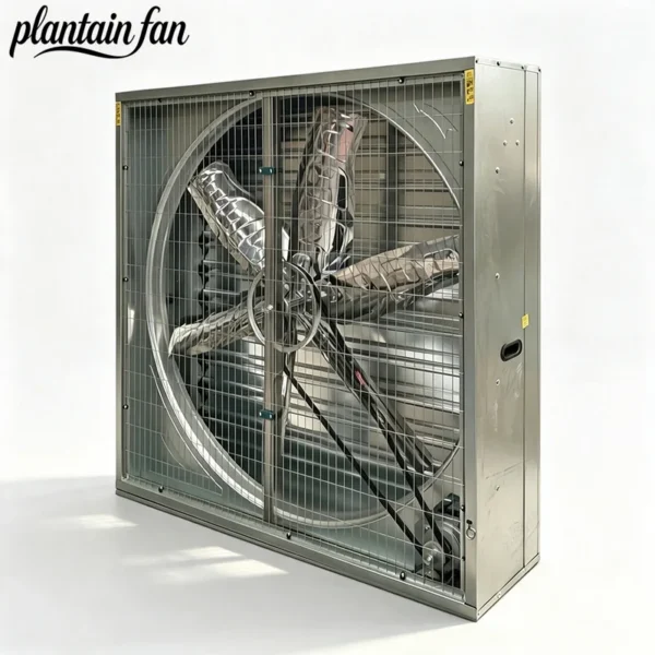 Industrial Exhaust Fan, Stainless, Steel, Wall