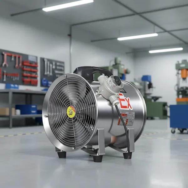 Industrial Exhaust Moveable Ventilator, Portable, Axial - view 3