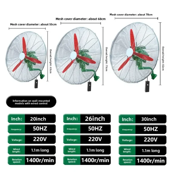 Industrial Fan, Fans20, Inch26inch30inch - view 6