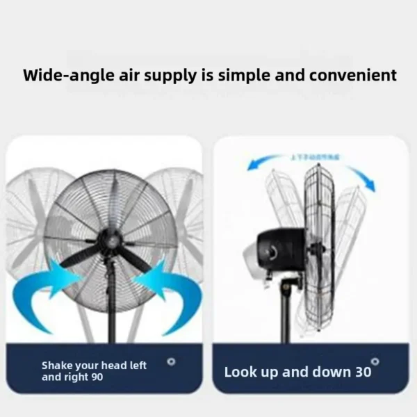 Industrial Fan, Wall, NO, Metal - view 3