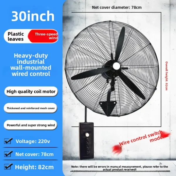 Industrial Fan, Wall, NO, Metal - view 5