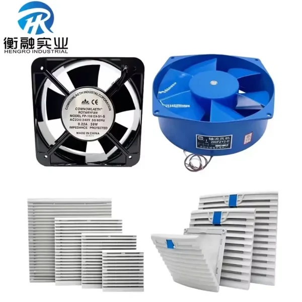 Industrial Filterfan Electrical Panel, RAL7035, IP54 - view 2