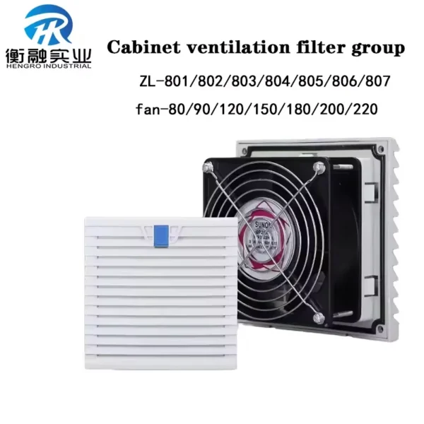 Industrial Filterfan Electrical Panel, RAL7035, IP54 - view 3