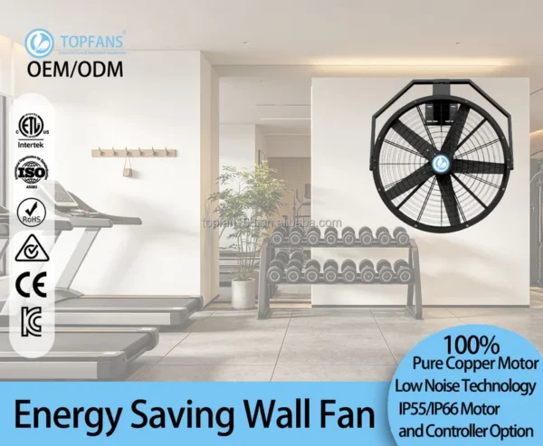 Industrial Gear Oscillating Fan, 120cm, Aluminum