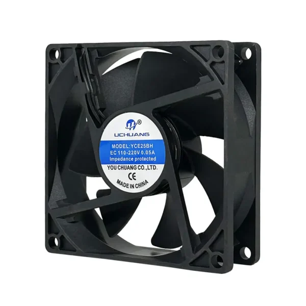 Industrial High-speed Plastic Radiator, 8025, 110V~240V, Axial - view 5