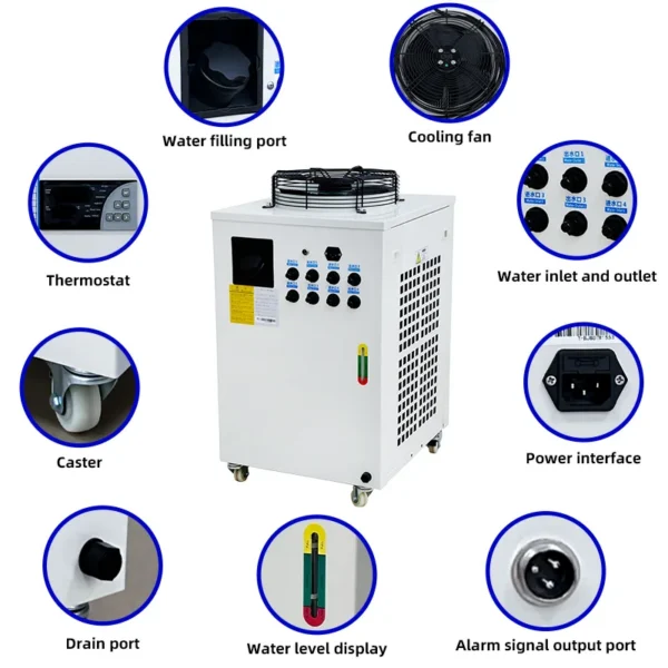 Industrial Laser Water Chiller, CNC, 110 V, 1200 W - view 5