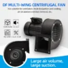 Industrial Micro Blower, 110V/220V, Centrifugal, Radial, 550W - view 6
