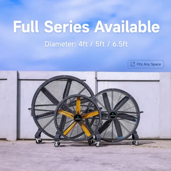 Industrial Mobile Fan, 1.5m, 2m - view 2