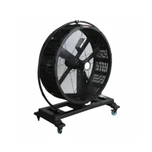 Industrial Mobile Fan, 4-Wheel, Aluminum