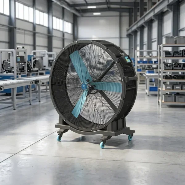 Industrial Mobile Fan, Portable, 38000m³, 600W(0.80hp) - view 4