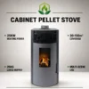 Industrial Pellet Stove, 150B, 25kW, 150m