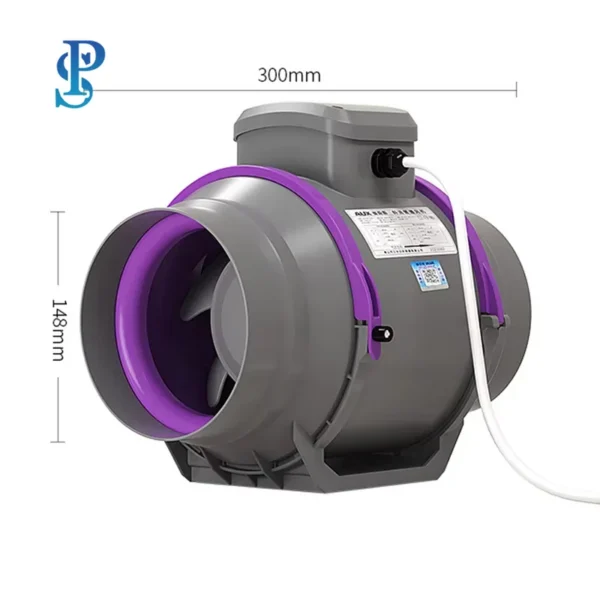 Industrial Plastic Duct Fan, ISO, Steel - view 2