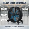 Industrial Portable Drum Fan, AC 100V~240V, Electric