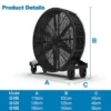 Industrial Portable Drum Fan, AC 100V~240V, Electric - view 6