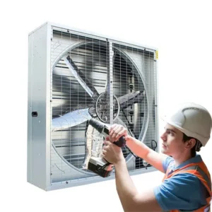 Industrial Poultry Ventilation Fan, Roof, Centrifugal, Wall