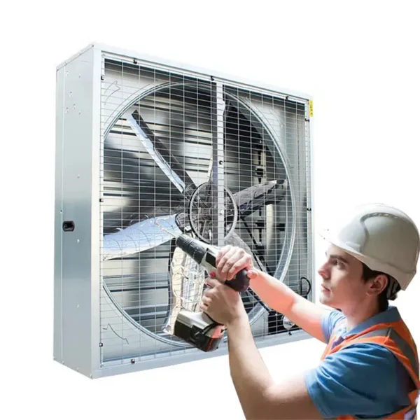 Industrial Poultry Ventilation Fan, Roof, Centrifugal, Wall