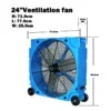 Industrial Removable Axial Blower, 24", 8900, CFM, 1/4HP - view 2