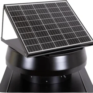 Industrial Roof Axial Fan, Solar, 24V, 40W, Steel