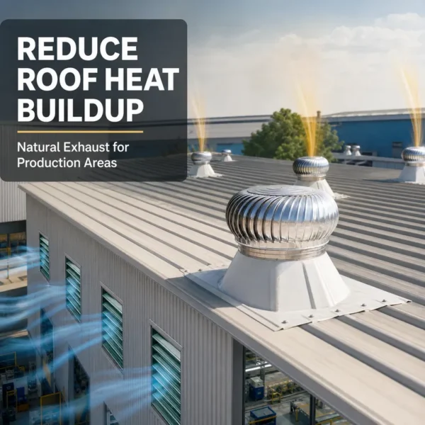 Industrial Roof Exhaust Fan, Electric, Stainless Steel - view 2
