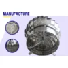 Industrial Roof Ventilator, Centrifugal, Wind, Stainless Steel - view 2