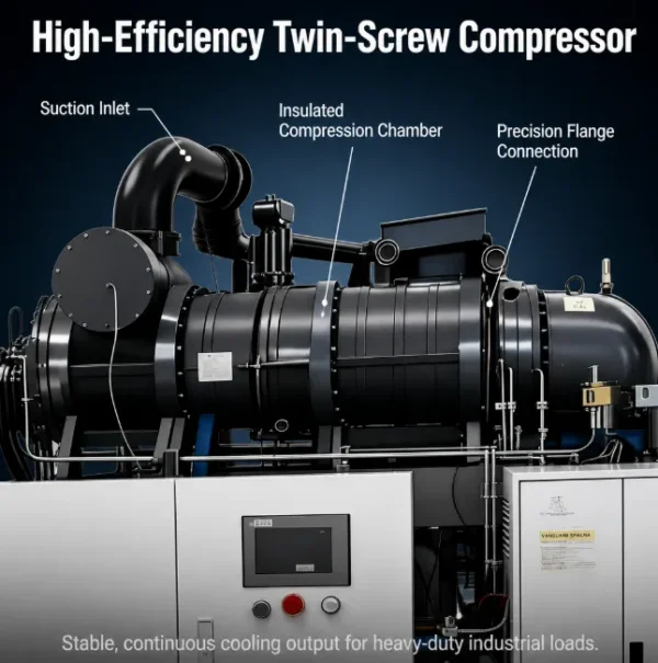 Industrial Screw-type Water Chiller, 380 V, Customizable - view 4
