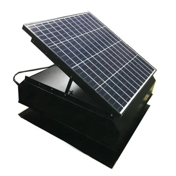 Industrial Solar Attic Fan, Axial, 60W, 3325cfm