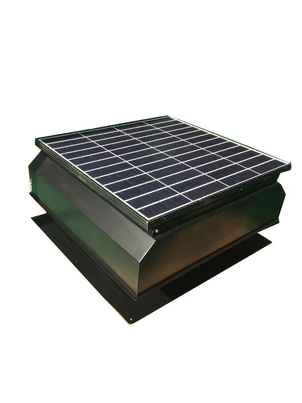 Industrial Solar Attic Fan, Axial, 60W, 3325cfm - view 2