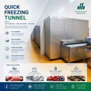 Industrial Tunnel Freezer, IQF, 220 V, R-717