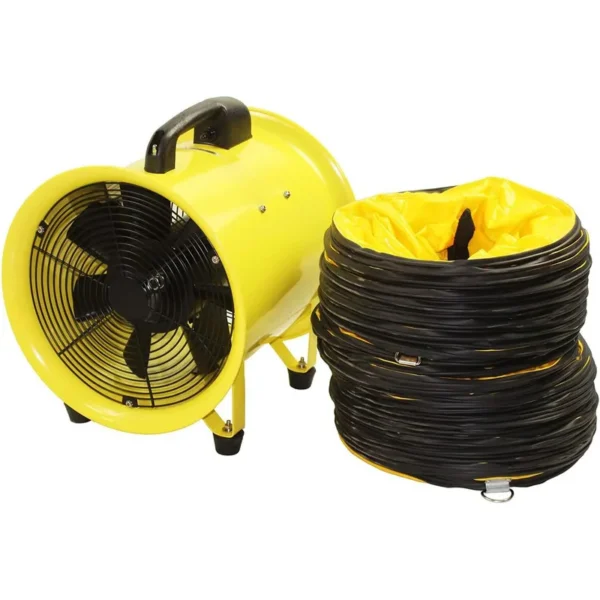 Industrial Ventilator, Portable, Axial, 5M, PVC