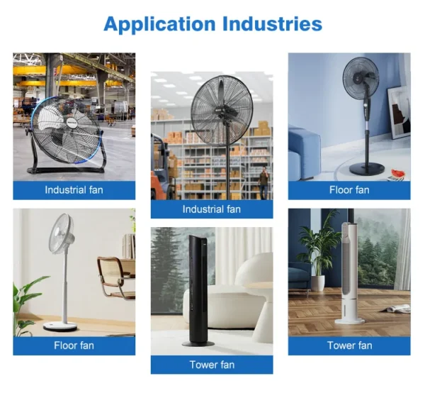 Industrial Wall Fan, 130W(0.17hp), Plastic - view 6