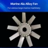Industrial Wall-mounted Axial Fan, 500mm, Aluminum Alloy - view 5
