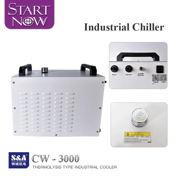 Industrial Water Chiller, CW3000, CNC, CO2, 80W - view 3